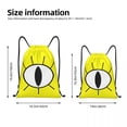 thumbnail image 4 of Mochila con cordón de dibujos animados de Bill Cipher Eye Gravity Falls, mochila deportiva para gimnasio, bolsas de cuerda para correr, 4 of 5
