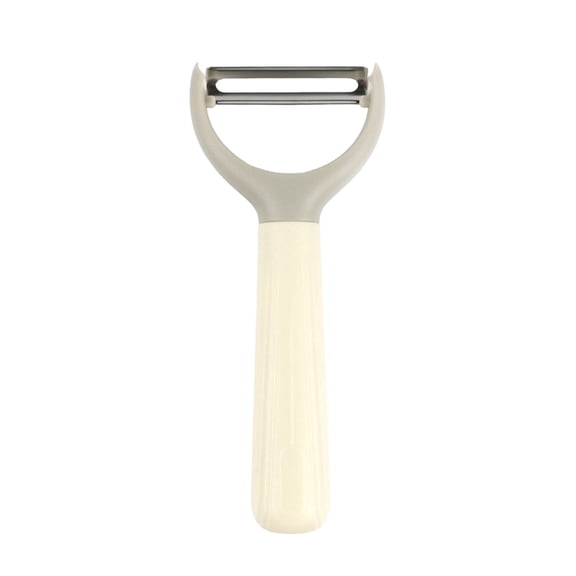 Gallickan Potato Peeler with Eye Remover, Ergonomic Non-Slip Plastic Handle, Stainless Steel Blade, Space-Saving, Gray