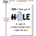 thumbnail image 2 of Funny Father‘s Day Card for Dad from Cat, Cute Cat Dad Fathers Day Gift for Pet Lover, 2 of 3