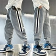 thumbnail image 2 of BOOMNY Toddler Boys Baggy Sweatpants Straight Leg Jogger Pants for Boys Casual Graphic Elastic Waist Drawstring Cozy Athletic Trousers for Children, 2 of 4