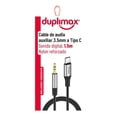 thumbnail image 2 of Cable Duplimax 3.5mm a Tipo C 1.5 m Negro, 2 of 4