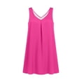 thumbnail image 5 of HJYCHN Womens Dresses Sleeveless V-Neck Satin Collar Loungewear Dress for Home Wear Soft and Comfortable Long Sleeve Dress for Women Hot Pink XL, 5 of 5