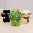 thumbnail image 4 of Llavero de muñeca travieso tímido pez gato personalidad hecho a mano diy colgante de peluche, 4 of 6
