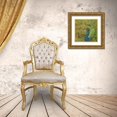 thumbnail image 3 of Greene, Taylor 20x20 Gold Ornate Wood Framed with Double Matting Museum Art Print Titled - Peacock Love C, 3 of 4