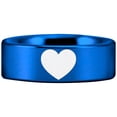 thumbnail image 5 of I Heart Tungsten Carbide Ring, 5 of 7