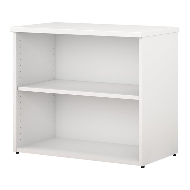 Bush Business Furniture 400 Series 2 Shelf Bookcase in White