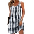 thumbnail image 6 of Zeagoo Women's Casual Tshirt Dress with Pockets Summer Flowy Beach Dresses V Neck Women Sleeveless Tank Dress Short Mini Sundresses, 6 of 6