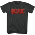 thumbnail image 1 of AC/DC Hard Rock Band Music Group Red Distressed Logo Adult T-Shirt Tee, 1 of 2