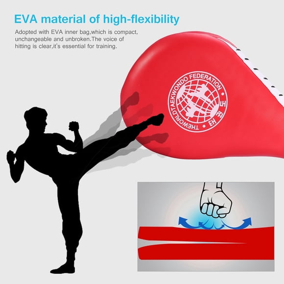 Fdit Kickboxing Grève Pad, Durable Coup de Pied Pad Cible Tae Kwon Do Karaté Kickboxing Formation, Double Coup de Pied Pad d'Entraînement