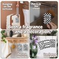 thumbnail image 4 of Black checkered red racing car air freshener set of 3, boy hanging air freshener decoration, teenager game room closet, racing scent fragrance card gift, men's drawer, 4 of 5