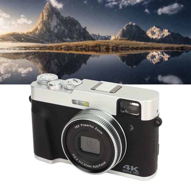 Cámara Vlogging, Cámara Digital 4K Con Enfoque Automático De 48MP Para Viajes
