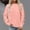 Light Pink, variant on Lenago Hoodies for Women Long Sleeves Casual Shirts Color Round Neck Sweatshirt Crewneck Pullover Tunic Tops Fall Winter Outfits Clothes