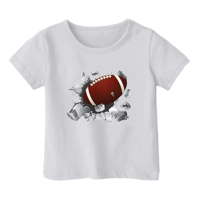 HVOBBTY T-shirt Décontracté à Manches Courtes pour Tout-Petits, T-shirt Décontracté Ample à Manches Courtes Col Rond Confortable pour Adultes Blanc, 5 Ans