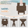 thumbnail image 4 of Mesa auxiliar plegable para exteriores LUE BONA Small Brown Oscuro HDPS, 4 of 7