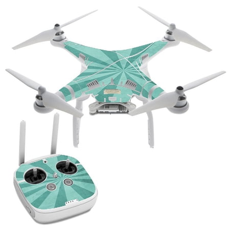 Blue Rays DJI Phantom 3 Professional Skin Skins Vinyl Decal Kit
