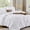 White, variant on Flymme Queen Comforter Set with Sheets 7 Pieces Dark Green Bed in a Bag Queen Size Bed Set Soft Microfiber Pinch Pleat Bedding Set for All Season