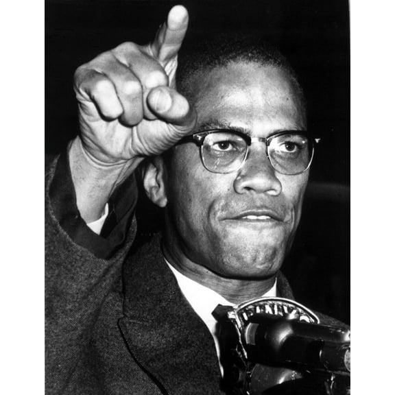 Malcolm X pointing Photo Print (8 x 10)