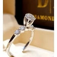 thumbnail image 2 of Luxury Crystal Female Big Zircon Stone Ring Set Fashion Rings For Women Love Ring, 2 of 2