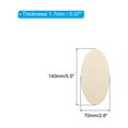 thumbnail image 2 of Uxcell 140x70mm Wood Pieces, 5 Pack Unfinished Oval Wood Shapes Blank Wooden Cutouts Ornaments Natural, 2 of 6
