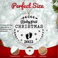 thumbnail image 2 of Baby's First Christmas Ornament 2025 - Baby Footprints & Snowflake Holiday Decor Ceramic Ornament - 3 Inch - String Included - ORNW0312, 2 of 5