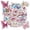4A-50pcs, variant on 35pcs-70pcs Colorful Stationery Stickers Butterfly PVC Stickers Floral DIY Stickers for Laptops Suitcase Phone