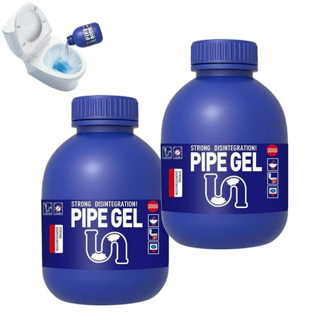 Pipe Bobo/Easepicks Strength Drain Cleaner, Drain Cleaner Hair Clog Remover, For All Pipes Quick Dredging Formula (2PCS)