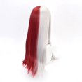 thumbnail image 3 of RV Peluca de Cosplay de plata semi-roja de onda larga con flequillo, peluca de anime, ropa de juego para mujeres brillar  Electrónica, 3 of 5