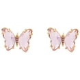 thumbnail image 3 of Boucles d'Oreilles Clous Papillon en Diamant Multicolore Créatif pour Femmes, 3 of 8