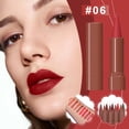 thumbnail image 4 of WFDC Ensemble Combo Crayon à Lèvres et Rouge à Lèvres 2-en-1, Crayons à Lèvres Mats Nude Brun Foncé Rouge, Haute Pigmentation Longue Durée Imperméable Anti-Bavure, Kit Couvrance Totale pour des Lèvres Plus Pulpeuses et Repulpantes 06, 4 of 5