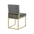 thumbnail image 5 of Meridian Furniture Giselle Gray Velvet Dining Chair (Set of 2), 5 of 5