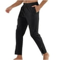 thumbnail image 2 of Ftwytp Mens Spring and Summer Loose Ice Silk Outdoor Running Fitness Yoga Leisure Training Pants Solid Color Quick Drying Running Pants Pants with Leg Zippers, 2 of 7