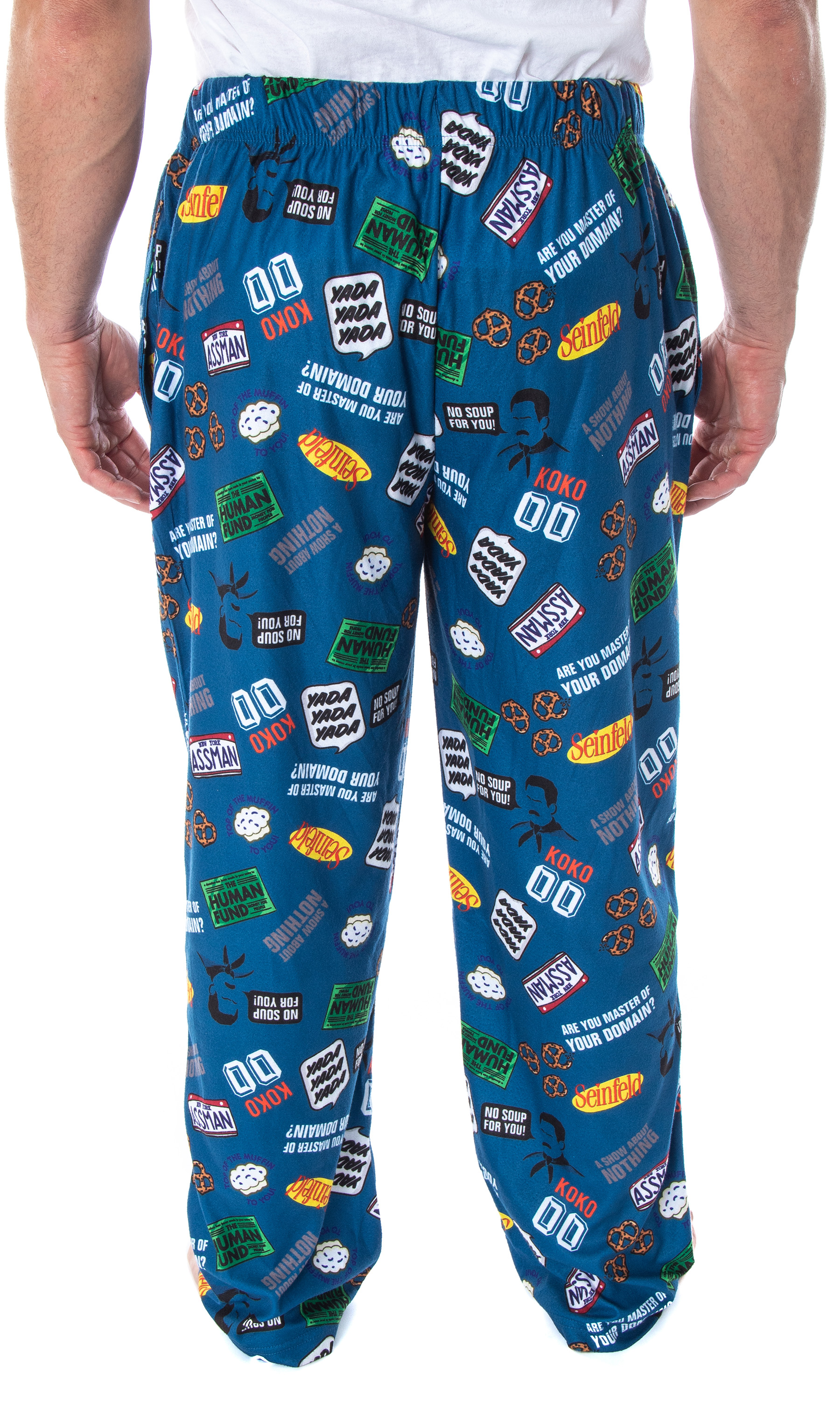 Seinfeld TV Series Men's Allover Themed Pattern Adult Sleep Pajama ...