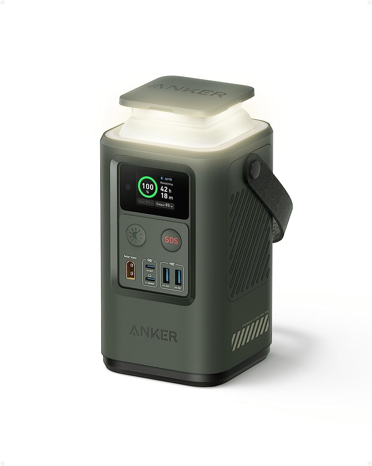 Anker 521 PowerHouse Portable Power Station 256Wh, 200W, Long