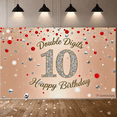 thumbnail image 4 of Sparkling Double Digits 10 Birthday Backdrop Banner Happy Birthday Party Decorations Photography Props Background for Kids Birthday Party Celebration Photo Booth Decor, 4 of 7
