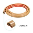 thumbnail image 3 of Floor Cord Cover Cable Protectors 0.35" W x 0.28" H 3.3ft Light Brown Self Adhesive Cable Management for Home Office, 3 of 6