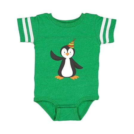 

Inktastic Cute Penguin Penguin With Party Hat Gift Baby Boy or Baby Girl Bodysuit