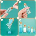 thumbnail image 3 of Botellas de vidrio Sherli, 45 unidades, pequeñas, con tapones de corcho, de 1 a 15 ml, 3 of 7