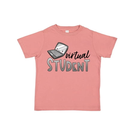 

Inktastic Virtual Student Cute Smiling Laptop Gift Toddler Boy or Toddler Girl T-Shirt