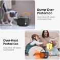 thumbnail image 3 of Space Heater, Small Desk Heater with High Output, Safe and Quiet Ceramic Desktop Heating Fan for Home Bedroom Office Desk Indoor Use(Grey), 3 of 14