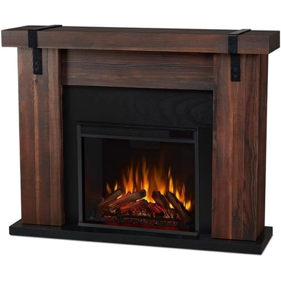 Real Flame Aspen 49" Electric Fireplace in Chestnut Barnwood