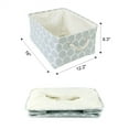 thumbnail image 4 of PiccoCasa Home Dual Handles Foldable Storage Bin Clothes Basket Box Container, Large, Gray, 4 of 9