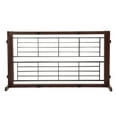 thumbnail image 5 of Pefilos Freestanding Dog Gate 38"-71" Adjustable, Wood Pet Gate for Indoor Dogs Fence for Doorways, Stairs, Brown, 5 of 7
