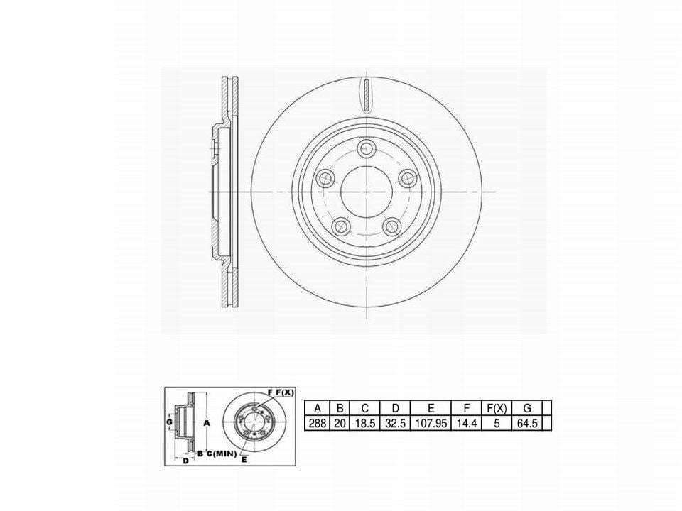 Winstop Brake Rotor, Rear WS240501, Jaguar XJ8 2006-2004
