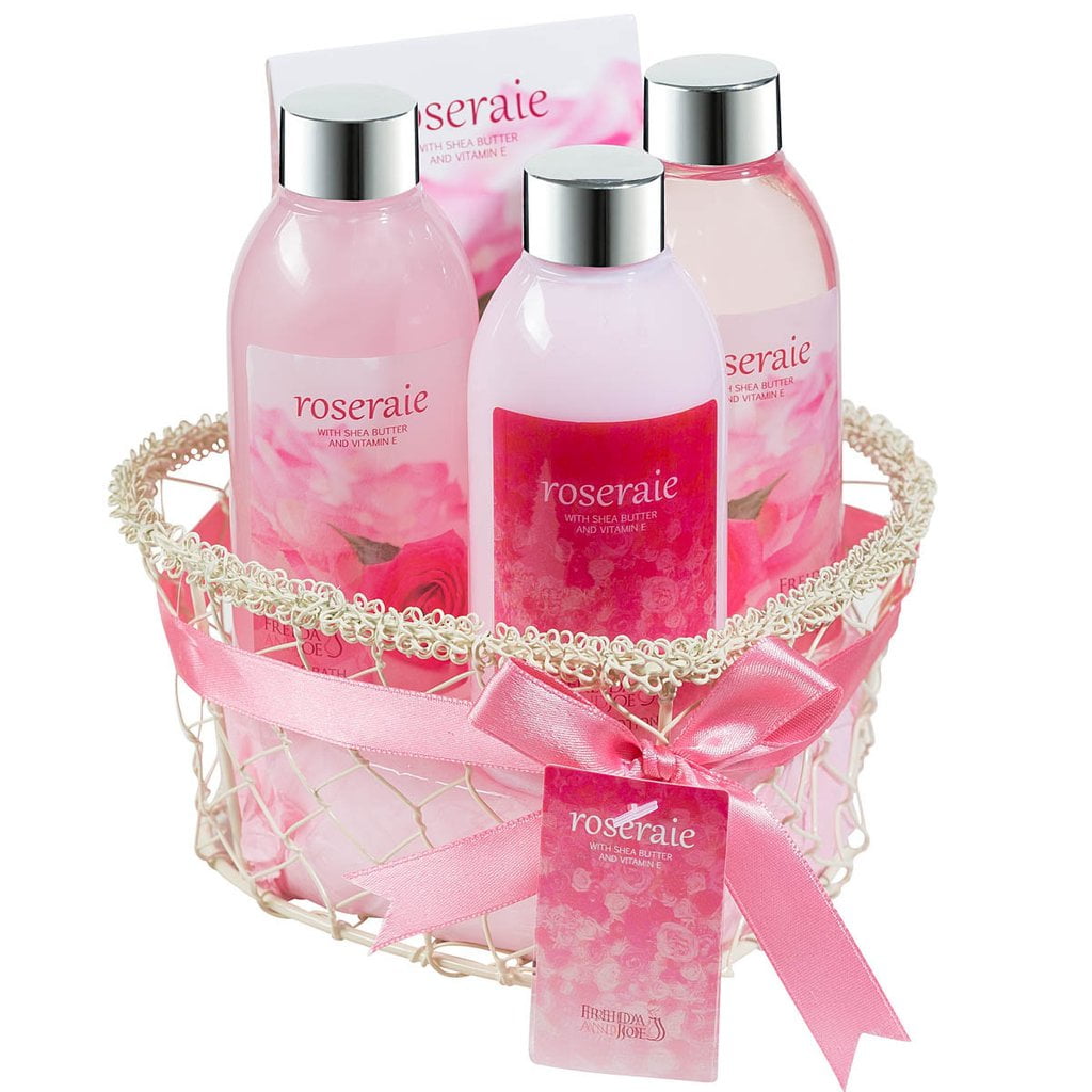 Bath Body And Spa T Set For Women In Pink Rose Fragrance