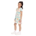 thumbnail image 3 of Minions Girls Allover Print Dress with Short Sleeves, Sizes 4-12, 3 of 8