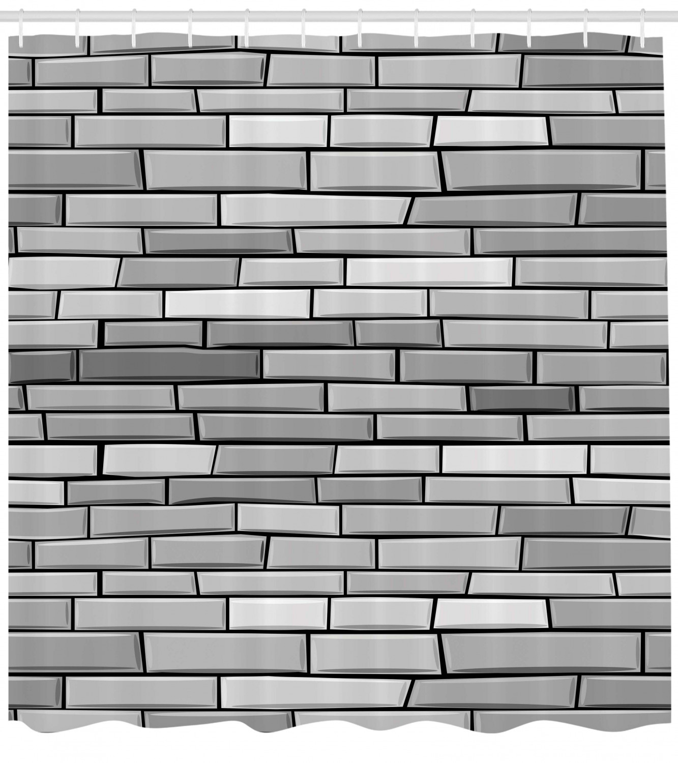 Grunge Brick Wall Texture Bathroom Shower Curtain Liner Waterproof Fabric Hooks Grunge Brick Wall Texture Bathroom Shower Curtain Liner Waterproof Fabric Hooks