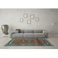 thumbnail image 3 of Ahgly Company Indoor Rectangle Persian Light Blue Traditional Area Rugs, 2' x 3', 3 of 4