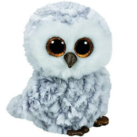 Ty Owlette the Grey Gray and White Owl Beanie Boos Stuffed Animal Plush