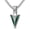 A, variant on Arrowhead Necklace for Men, Viking Valknut Spearhead with Natural Turquoise, 22"+2" Chain, Protection Jewelry