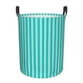 thumbnail image 1 of LNWH Laundry Basket, Blue Lines Pattern Foldable Laundry Hamper With Handles Waterproof, Medium Size, 1 of 8